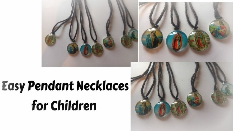 How to make easy necklace for children.jewellery making ideas for beginners