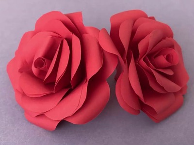 How to make rose with paper easy Step By Step