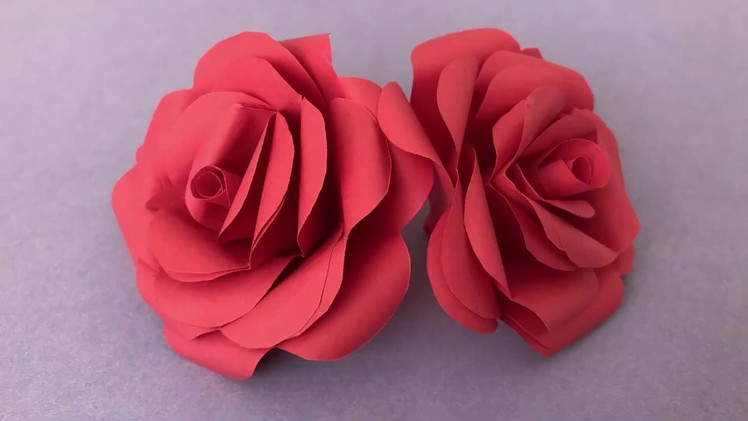 How to make rose with paper easy Step By Step