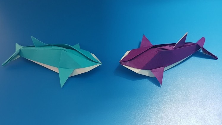 Origami art - Gấp Con Cá Heo || How To Make Dolphin