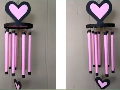 Paper craft! DIY: Wind Chime!!! How to Make Beautiful Wind Chime for Room Decoration!!!