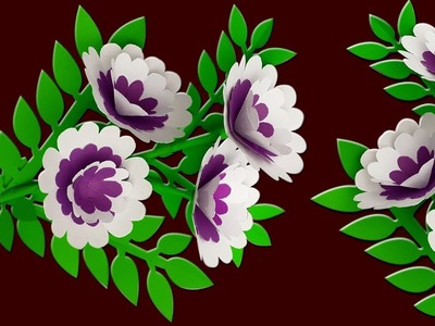 Paper Stick Flower | How To Make Beautiful Stick Flower | Tahiya Crafty Creation