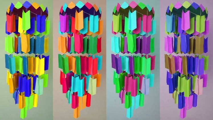 WOW !!! Easy and Simple Paper Wall Hanging || DIY Jhumar