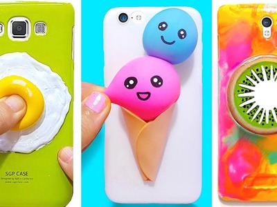 10 DIY SLIME PHONE CASES | Easy & Cute Stress Reliever Phone Cases
