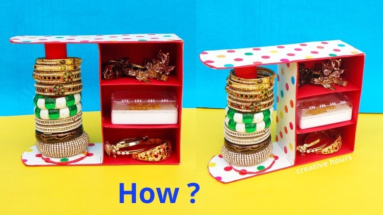 DIY: Bangle Stand making at Home with waste Sweet box | Best out of waste