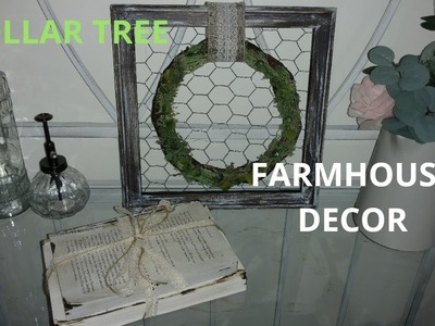Diy dollar tree farmhouse decor. diy vintage farmhouse books. diy farmhouse chicken wire wreath