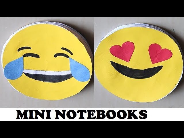DIY - EMOJI MINI NOTEBOOKS || Easy Emoji Notebook for kids | Easy Gifts Idea
