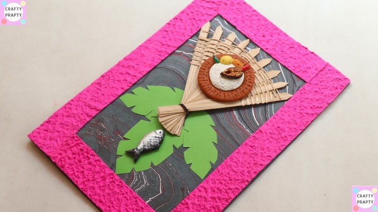 DIY Greetings Card. Clay Card. Pohela Boishakh Card.DIY Handmade Card