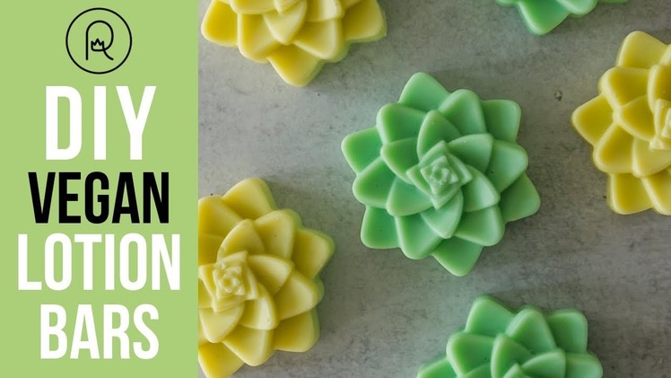 DIY Vegan Lotion Bars with Squalane Oil | Royalty Soaps