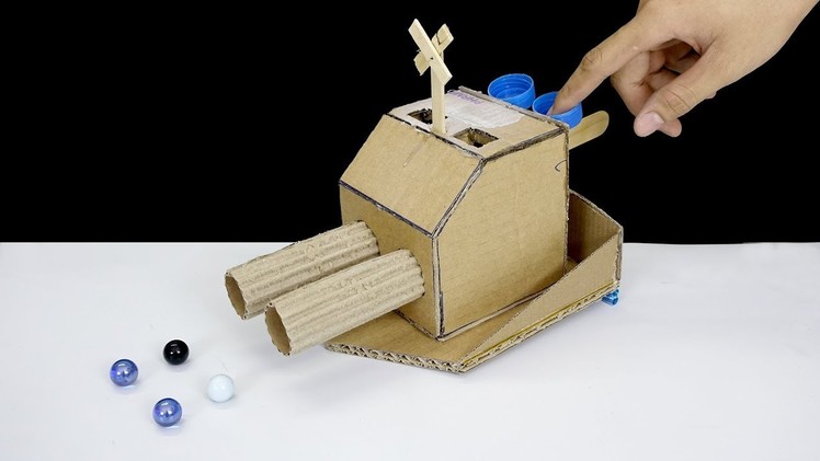 DIY Warship Battle Marble Game from Cardboard