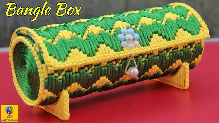 DIY Woolen Bangle Box Making at Home | Best Out Of Waste Woolen Craft Idea