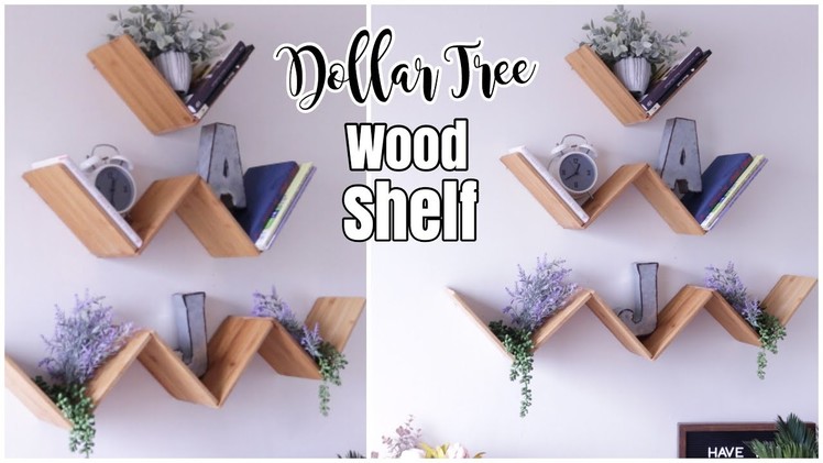 Dollar Tree DIY WOOD Floating Shelf | DIY Shelves