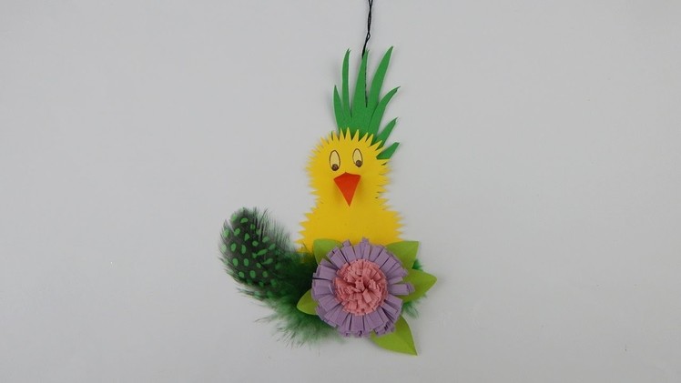 Easter chick DIY Easter decoration quilling flower Osterkücken Kücken Ostern
