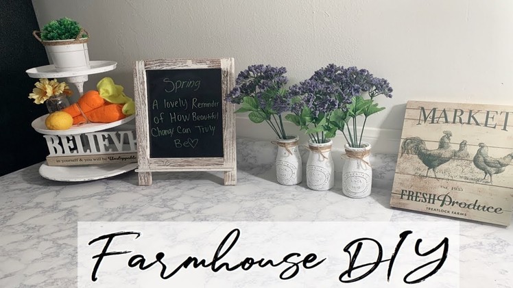 Farmhouse Decor DIY|| Dollar Tree DIY|| 3 Tier Tray|| Mason Jars DIY ll Decorate With Me