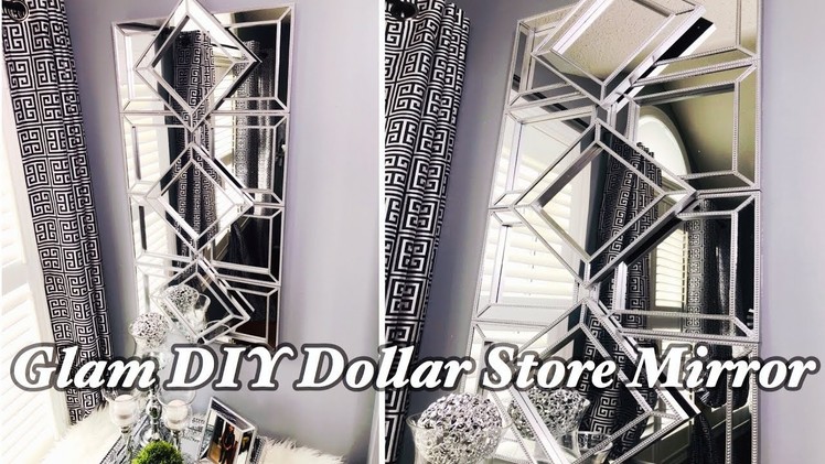 Glam DIY Dollar Store Mirror | Dollar Store DIY | Glam Wall Mirror