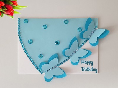 Handmade Beautiful Birthday Card Idea. DIY Greeting Cards for Birthday. NinTe DIY