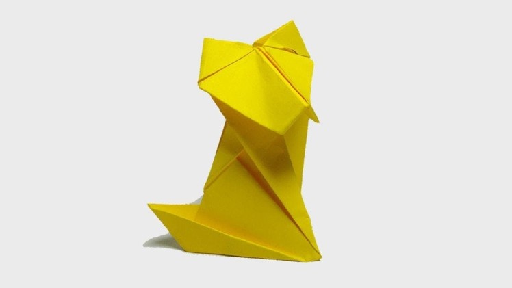 How To Make A Paper Dog - DIY ORIGAMI DOG