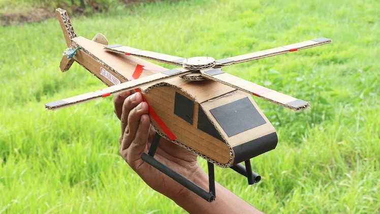 How To Make RC Helicopter With Cardboard. DIY RC Helicopter. Make  Aeroplane