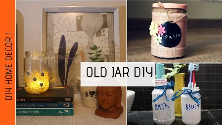 How to use old jars ? | DIY Old Jar Home Decor Ideas | Zero Budget Decor Ideas | DIY Mason Jar Decor