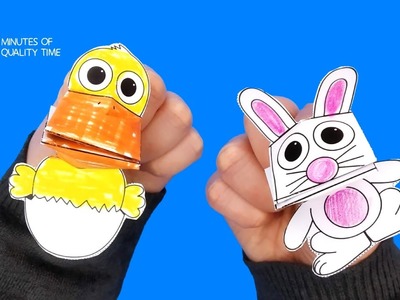 Chick Finger Puppet   Easter Paper Craft Tamplate