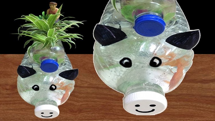 DIY AQUARIUM FISH OF PLASTIC BOTTLE ART (Model 13) - This Fish Tank is for ideas only - MR DECOR