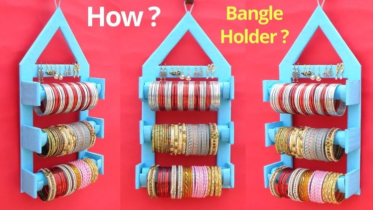 DIY: Bangle Holder making at Home with cardboard | Best out of waste