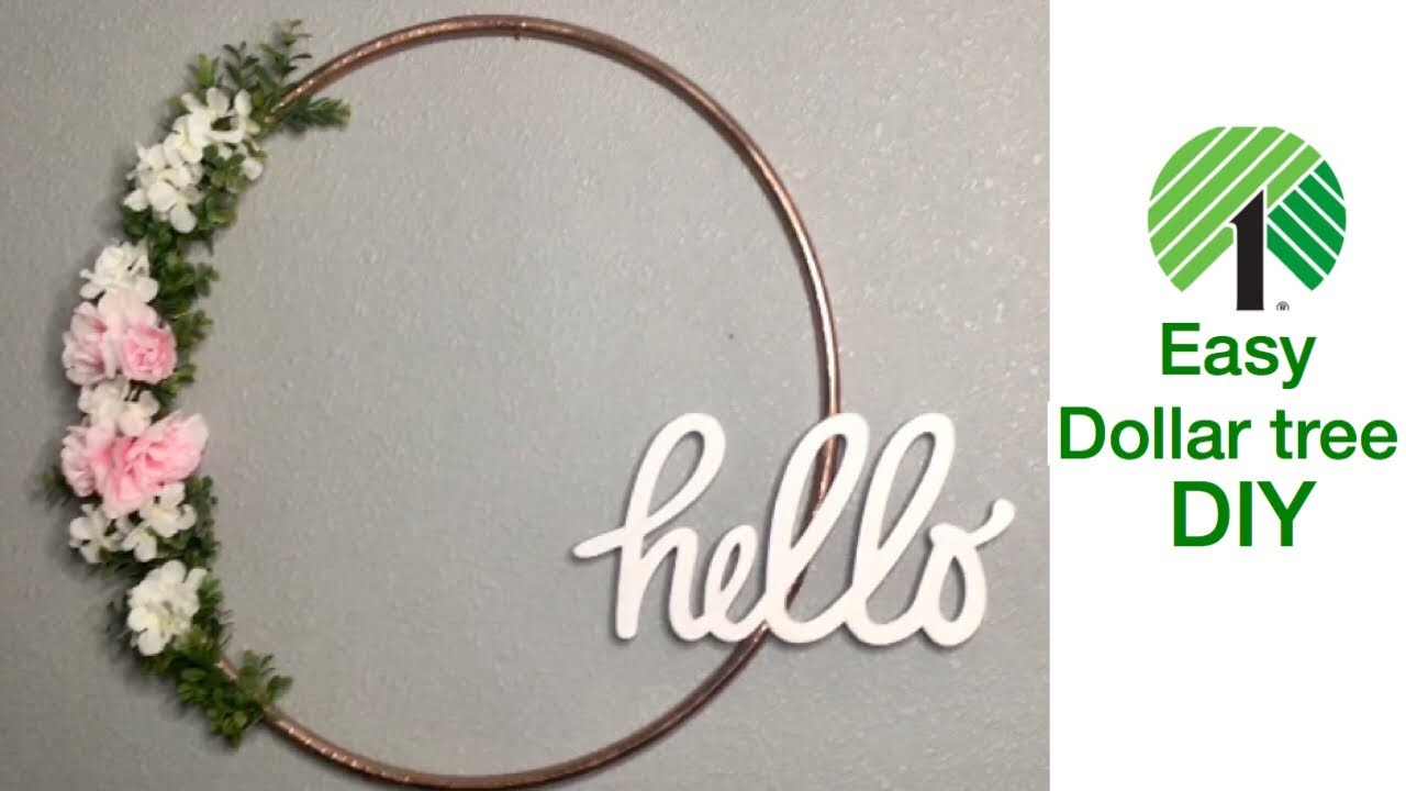 Dollar Tree DIY DIY hula hoop decor Quick and easy DIY