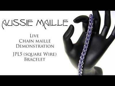 Live Chain Maille Demonstration - JPL  Square Wire