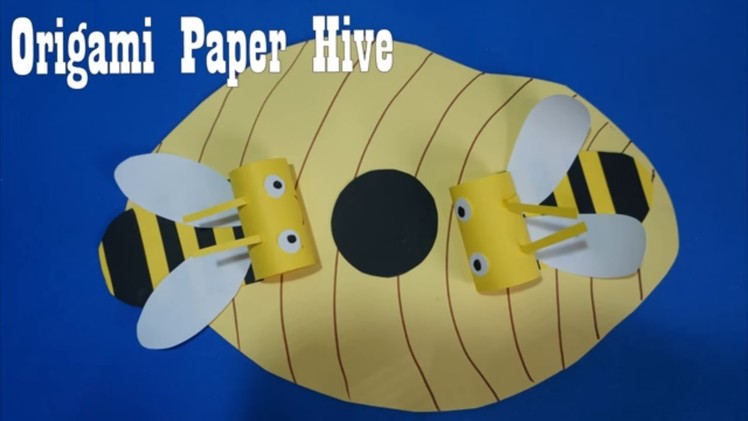 Origami Paper Hive Paper Craft For Kids | paper craft art,Preschool crafts
