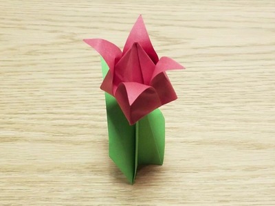 Origami Tulip - Slow Tutorial - Easiest step by step video
