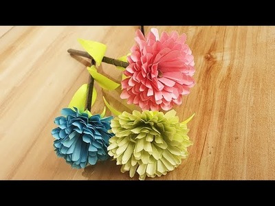 Paper Craft Ideas, Paper Flower Tutorial