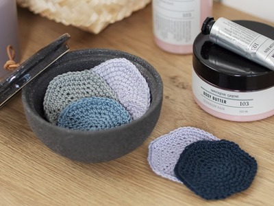 DIY : Create reusable yarn make-up remover pads by Søstrene Grene