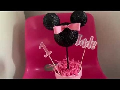 DIY: Minnie Mouse Centerpiece