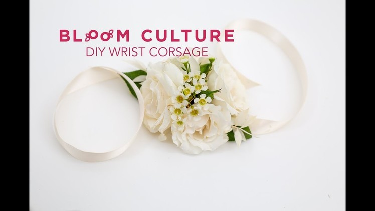 How to make a simple wrist corsage - easy DIY tutorial by Bloom Culture Flowers