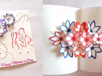Mother's Day card || pop up greeting card || Handmade card idea for mother's day