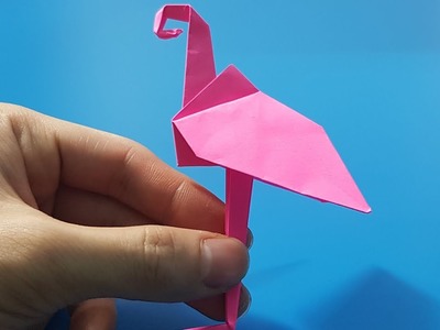 Origami art - Gấp Con Hồng Hạc || Origami Flamingo