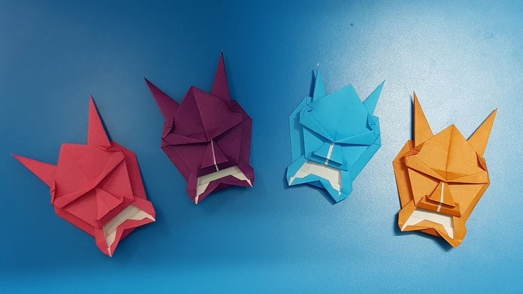 Origami art - Gấp Mặt Quỷ #2 || Devil face
