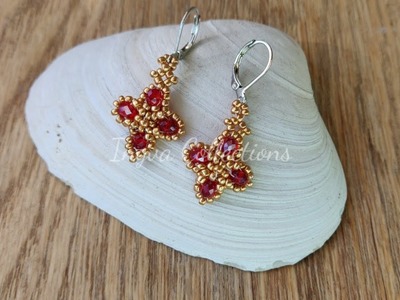 Red Cross Earrings || Easy Earring Tutorial