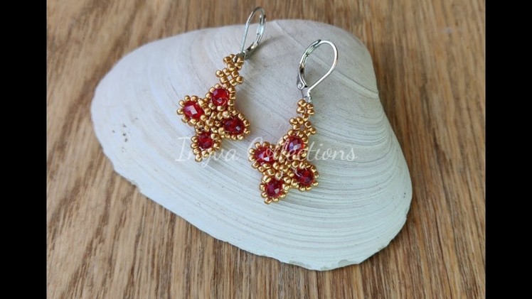 Red Cross Earrings || Easy Earring Tutorial