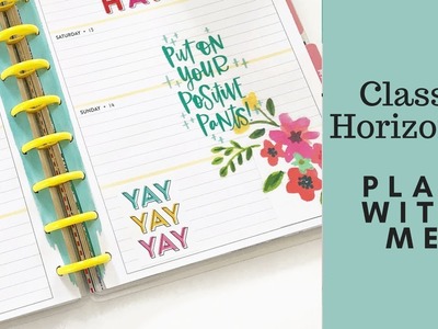 Classic Horizontal Happy Planner Plan with Me - Wellness