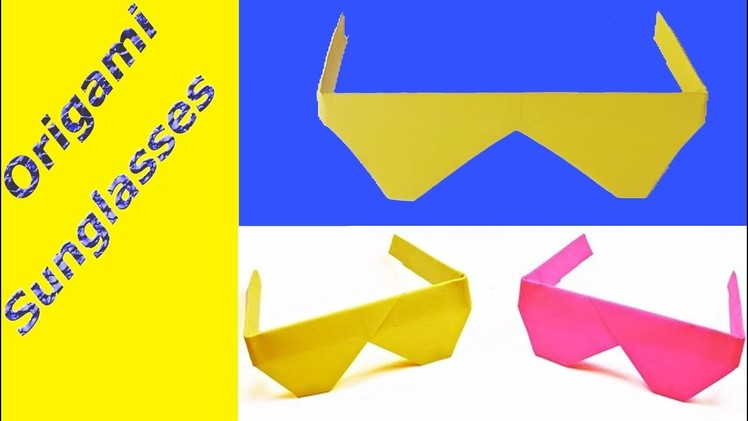 DIY Easy Origami Crafts 2019 | How To Make Sunglasses With Paper Step By Step