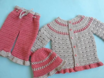 Easy Simple Baby Ruffle Crocheted Hat for Beginner