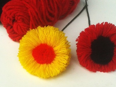 woolen flower making