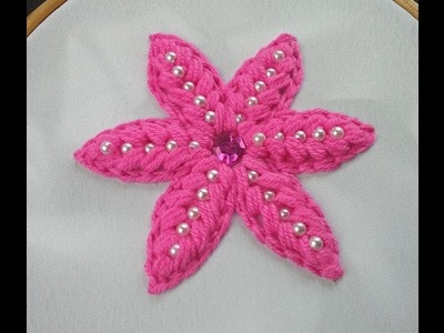 Hand Embroidery | Fantasy Flower Stitch | Fantasy Flower Embroidery |Easy Flower Embroidery Tutorial
