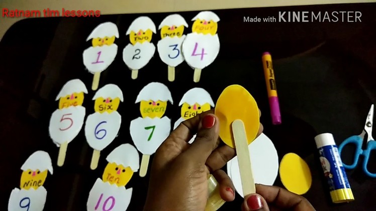 Maths TLM for primary classes,numbers and number names