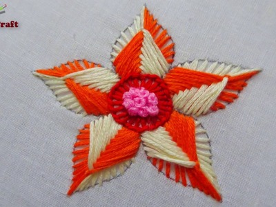 Modern hand embroidery flower design|fantasy flower stitch