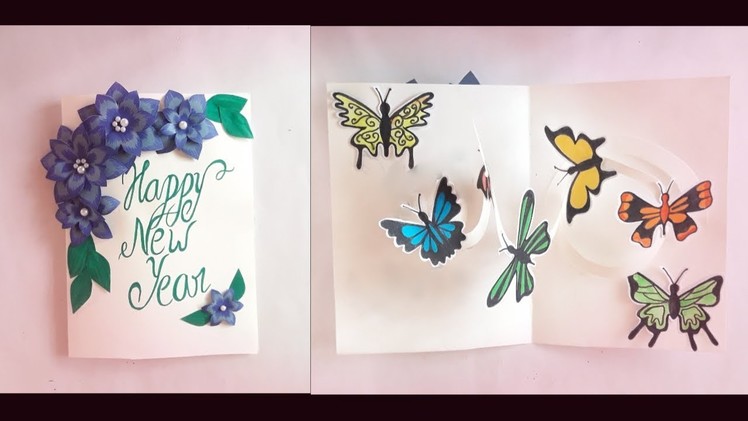 New Year Greeting Card 2019 || Greeting card idea specially for New Year