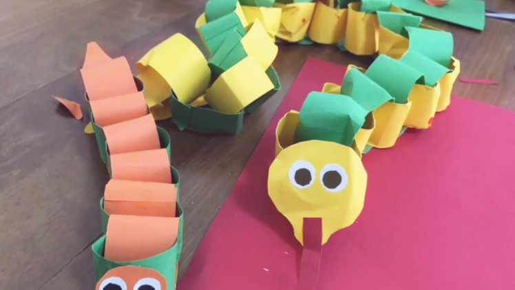Paper snake craft for kids