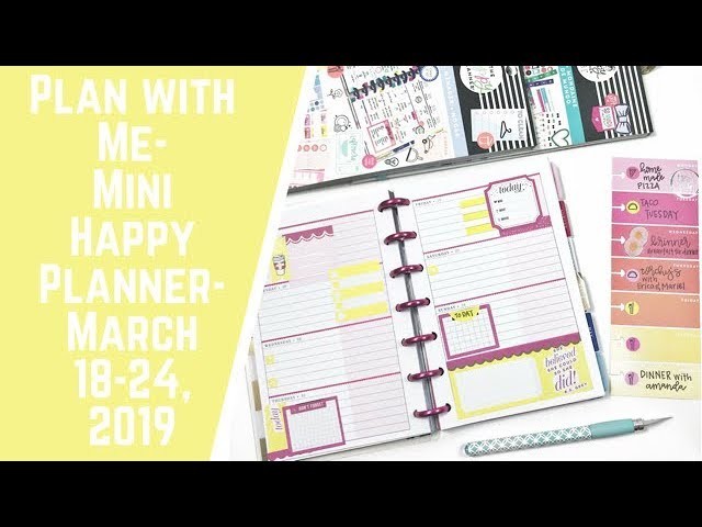 Plan with Me- March 18-24, 2019- Mini Happy Planner