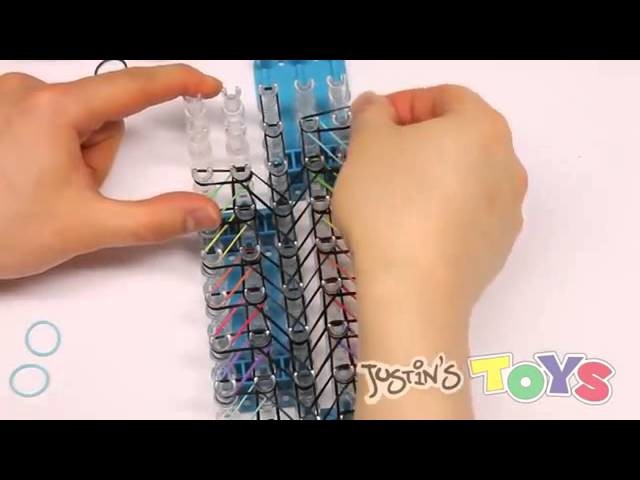 Rainbow Loom Labyrinth Advanced Bracelet Requires 4 Looms